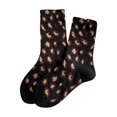 thumbnail image 2 of Uvwlwu Women Crew Socks Leopard Print Soft Breathable Stretchy Mid Calf Novelty Socks for Daily Casual Street Matching Outfits,One Size, 2 of 2