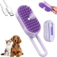 thumbnail image 1 of Cepillo Para Perro,Cepillo de Gato Vapor Auto limpieza,Cepillo eléctrico para perro,Cepillos Aseo Mascotas,Cepillo vapor mascotas masaje,Depilación y Peinado Mascotas (Morado) Morado, 1 of 8
