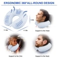 thumbnail image 6 of ABCPOW Neck Pillow for Traveling,Upgraded Travel Neck Pillow for Airplane 100% Pure Memory Foam Soft Portable Travel Pillow for Car,Train,Home Use,Flight Headrest Sleep,Detachable Washable Cover,Blue, 6 of 7