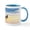 White/Blue Inside, variant on CafePress - SPITFIRE ART Mug - 11 oz Ceramic Mug - Novelty Coffee Tea Cup