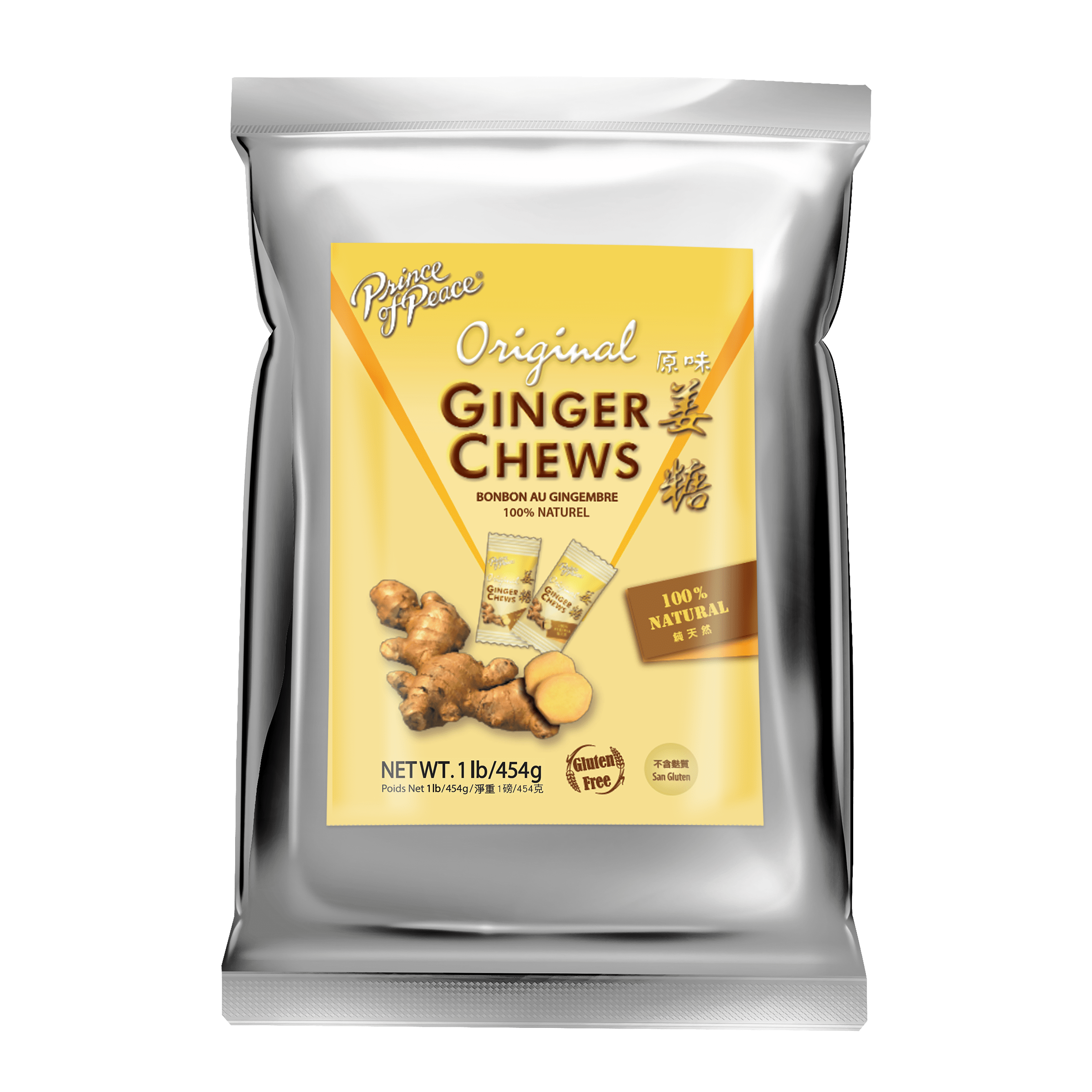 Prince of Peace Original Ginger Chews, 1 lb. Candied Ginger Candy