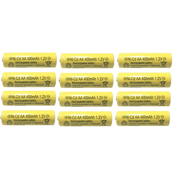 12-PCS AA 1.2v Rechargeable Batteries NiCd 400mAh Solar Ni-Cd Light LED RELIGHTABLE F12
