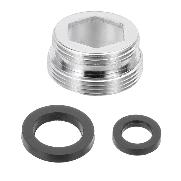 Faucet Aerator Adapter, M20 Male to M22 Male with Washer, 10mm Length