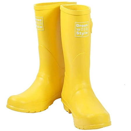 

Dress with Style Women Short Rubber Rain Boots (6 Yellow)