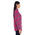 thumbnail image 3 of Ladies' Yarn-Dyed Flannel Shirt - BLUE STUART - L, 3 of 3