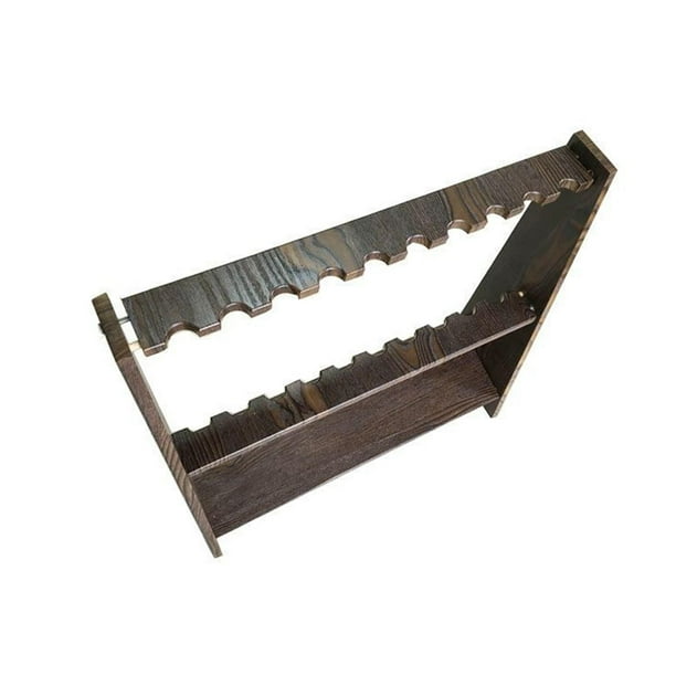 Soporte para tacos de billar, soporte para tacos de billar, almacenamiento para tacos de billar Trapezoidal 10 agujeros