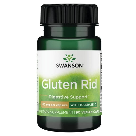 Swanson Gluten Rid with Tolerase G 100 mg 90 Veggie Capsules