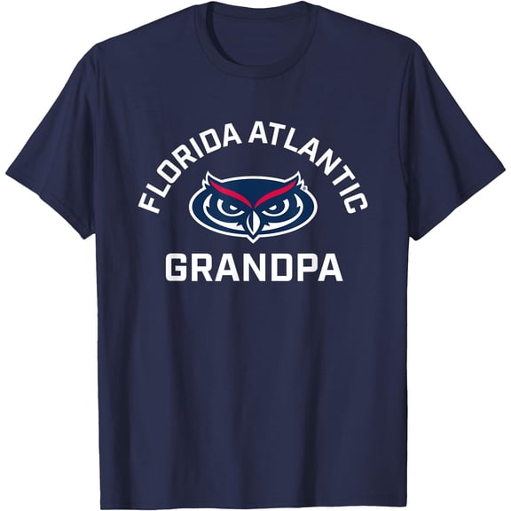 Florida Atlantic University Fau Owls Arched Grandpa T-Shirt Hot Trending Shirt, Vintage Birthday Gift