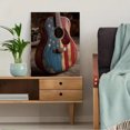 thumbnail image 5 of American Flag Acoustic Guitar Canvas Print, Suitable for Living Room, Office, Music Room, Bar, 5 of 8