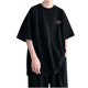 thumbnail image 1 of Playeras Elvqul para Hombre Negro Casual Manga Corta Liso Cuello Redondo, 1 of 2