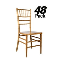 Light Natural ToughWood Chiavari Chair by Chivari, 48 Chair Bundle