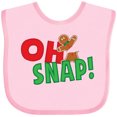 thumbnail image 3 of Inktastic Oh Snap Boys or Girls Baby Bib, 3 of 4