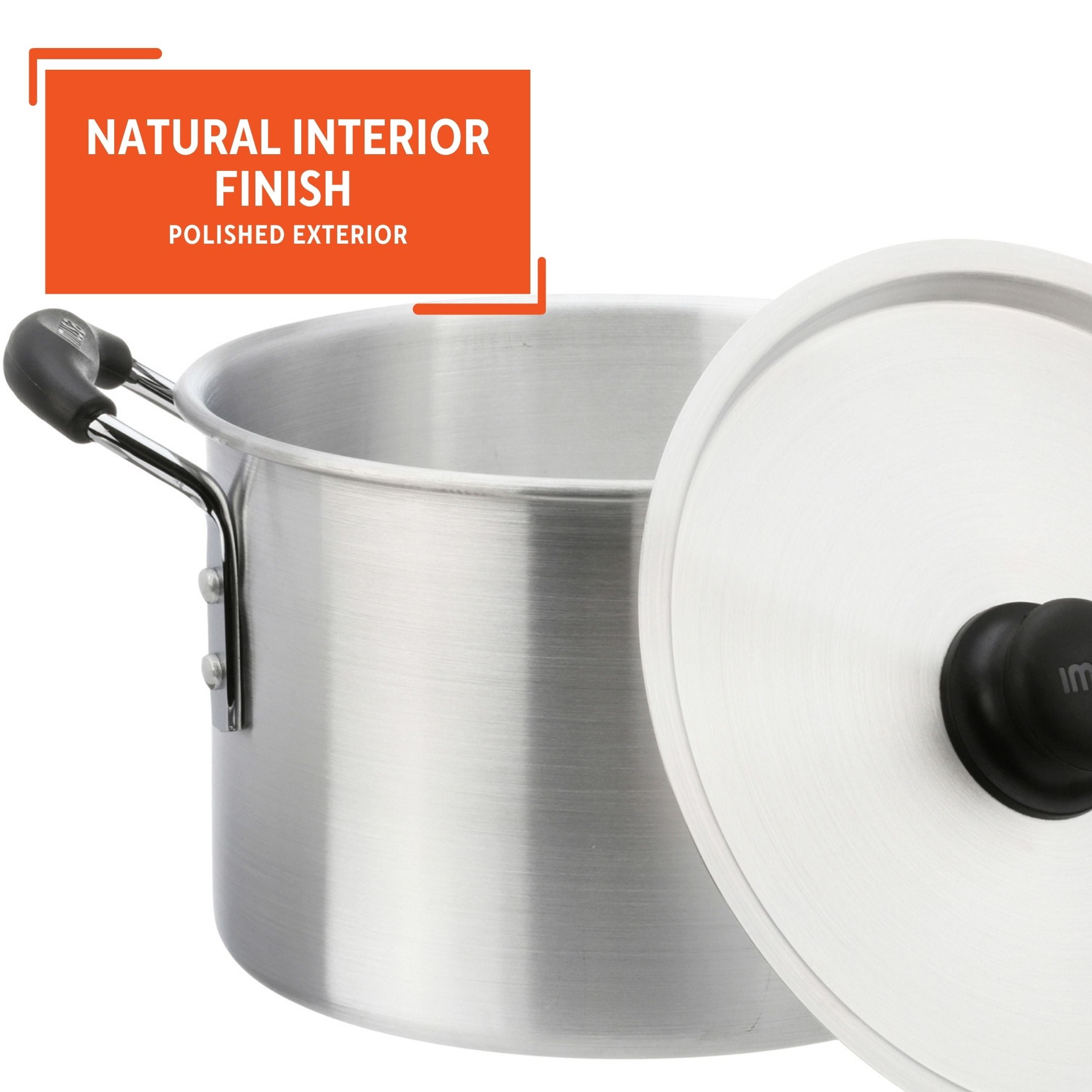 Imusa Stainless Steel Stock Pot with Lid