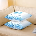 thumbnail image 3 of Erosebridal Letter Initial Throw Pillow Covers 22x22,Monogrammed Personalized Pillow Cases,Flower Decor, 3 of 7