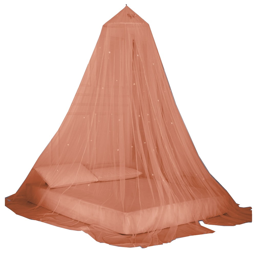 OctoRose Glow in The Dark Bed Canopy Mosquito Net Fits Crib,Twin, Full, Queen, King and Calking. 23" Diameter on top, 98" high, 472" (1200 cm) Around The Bottom
