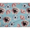 thumbnail image 4 of oneOone Polyester Lycra Sky Blue Fabric Flower Watercolor Diy Clothing Quilting Fabric Print Fabric By Yard 56 Inch Wide, 4 of 4