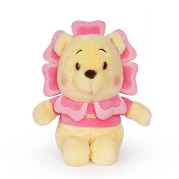 Disney Flower Fairy Series Doll Pendant Strawberry Winnie the Pooh Kiki Plush Toy Sleeping Doll（27cm Flower Fairy Winnie the Pooh）