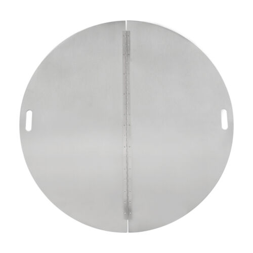 40in Steel Plated Fire Pit Cover Snuffer Lid for Dropin Fire Pit