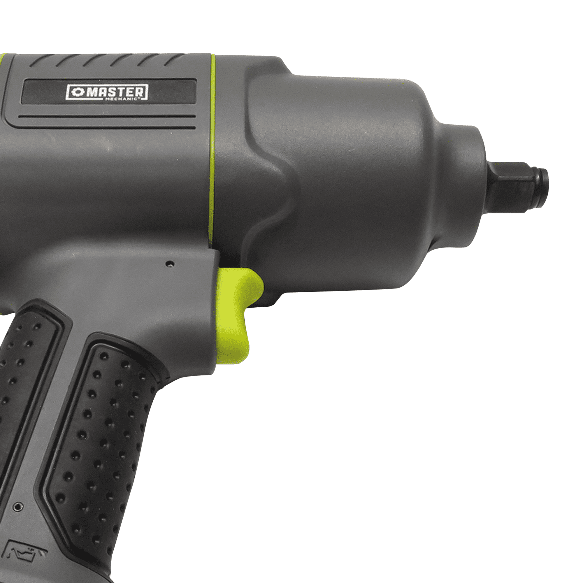 Master Mechanic 4.6 CFM 90 PSI 1/2 Inch Pneumatic Impact Wrench with Grip