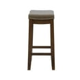 thumbnail image 4 of Riverbay Furniture 26" Transitional Wood/Fabric Backless Counter Stool in Brown, 4 of 8