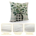 thumbnail image 4 of PHYHOO Spring Farmhouse Pillow Covers Buffalo Plaid Floral Truck Pillowcases Bloom Flower Home Decor Eucalyptus Leaves Cushion Cases for Sofa, 4 of 5