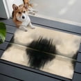 thumbnail image 3 of 2x3 Ft Entryway Area Rug, Black Beige Lake Kitchen Rug Runner Washable Floor Mat, Aesthetics Mysterious Abstract Non Slip Indoor Door Mat Throw Carpet for Bathroom Living Room Bedroom, 3 of 8