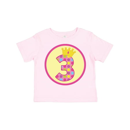 

Inktastic Princess 3rd Birthday Gift Toddler Toddler Girl T-Shirt