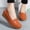 Orange, variant on Rvasteizo Womens Closed Toe Round Toe Shoes Solid Pull-On Low Heel Flat Summer