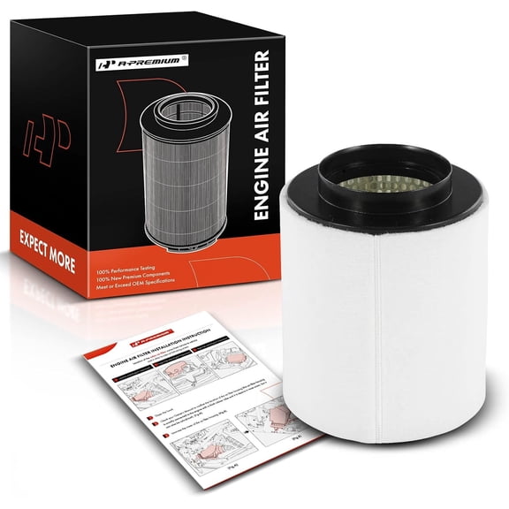 A-Premium Engine Air Filter Compatible with Audi A8 Quattro 2013 2014 2015 2016 2017 2018 3.0L 4.0L