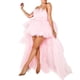 thumbnail image 3 of Txlixc Vestido de TUL alto y bajo para mujeres, vestido de fiesta de cóctel en capas sin tirantes Txlixc moda, 3 of 5
