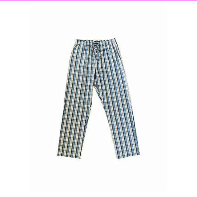 Polo Ralph Lauren Men`s Allover Pony Sleep Pant Blue/Pink Plaid L