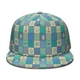 thumbnail image 2 of Coral & Seashell Trucker Hat - Coastal Beach Print, Adjustable, Vintage Marine Fashion, 2 of 8