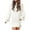 White, variant on Honeeladyy Sales Online Womens Sweater Dress Long Sleeve Crewneck Dress Fall Clothes Solid Color Casual Pullover Knitted Jumper Short Dress