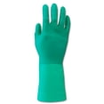 thumbnail image 3 of Nitriguard Plus Unsupported Nitrile Glove, Straight, Flocked, 9, Green - 1 Dozen (068-LA132G/9), 3 of 3