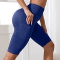 thumbnail image 2 of Arlun 3D Anti Cellulite Leggings with Pockets Slim Move Cellulite High Waisted Workout Shorts for Women Push-Up Sculpting Tummy Control Yoga Fitness Pants Navy XL, 2 of 5