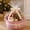 50#Pink, variant on Cotton Rope Gift Basket with Handles Woven Storage Bin with Satin Bow and Clear Gift Bag, Red Cream Stripe Christmas Holiday Gift Giving Container, 13.8x8.7x5.5 Inch