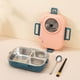 thumbnail image 1 of Fiambrera bento de acero inoxidable de 1400 ml para niños y adultos | Recipiente apilable de 4 compartimentos con tapa hermética | Incluye cuchara y palillos para la escuela, el trabajo o un picnic, 1 of 2