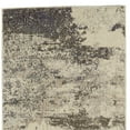 thumbnail image 3 of 2' X 8' Ivory And Grey Abstract Power Loom Non Skid Runner Rug, 3 of 5