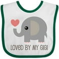 thumbnail image 3 of Inktastic Loved by My Gigi Grandma Boys or Girls Baby Bib, 3 of 4