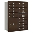 thumbnail image 3 of Salsbury Industries 15 Door Rear Load 4C Horizontal Mail Center with 1 Parcel Locker, 3 of 3