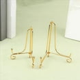 thumbnail image 3 of 5X Soporte Exhibición Dorado, Soporte para Manualidades, Soporte para Libros, Pedestal para Fotos, para Platos, Estante para Platos, Caballete, Decoración Almacenamiento-15Cm, 3 of 5