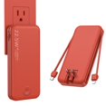 thumbnail image 1 of Cargador portátil Nusyddy de 12000 mAh con cable integrado y enchufe, 1 of 8