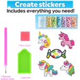 thumbnail image 1 of Kit de pintura de diamantes con gemas grandes para niños, crea 12 pegatinas, manualidades artesanales para niñas y niños, pintura mágica de diamantes 5D por números, juguetes de regalo Tan Jianjun  unisex, 1 of 2