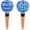 Blue, variant on VOREEN Mosaic Glass Plant Watering Globes 2 Pack 500ml with Terracotta Spikes, Handmade Self-Watering Stakes for Indoor/Outdoor, Gift for Garden Lover,(Multi Colored Flowers