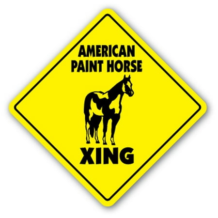 American Paint Horse Crossing [3 Pack] of Vinyl Decal Stickers