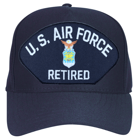 Air Force Emblematic Retired Silver Ball Cap Hat