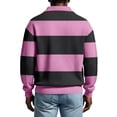 thumbnail image 3 of Mens Manga Larga Vintage de Moda Impresión Casual Color Sólido Botón Turndown Collar Camisa para el Verano Al Aire Libre, 3 of 5