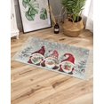 Christmas Runner Rug for Hallway 2x3ft, Winter Christmas Gnome Pine