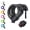 Black, variant on Bike Lock,4/5.6 Feet Bicycle Cable,High Security 5 Digit Resettable Combination Coiling Bicycle Lock,Heavy Duty Anti Theft Cable with Mounting Bracket,1/2 Inch Diameter (12mm)