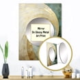 thumbnail image 3 of Designart "Serene Beige Pottery Spirals" Abstract Spirals Mirror Wall Decor - Modern Beige Abstract Mirror Wall Art For Bathroom - 32" x 24" Inch, 3 of 5